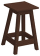 Poly Lumber Bar Stool, Tudor Brown, Dining Height, Square