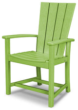 Polywood Quattro Adirondack Dining Chair, Lime