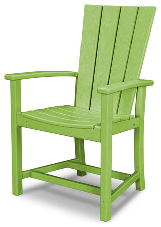 Polywood Quattro Adirondack Dining Chair, Lime
