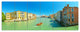 Green Grand Canal Venice, Landscape Canvas Art Print, 70"x28", 6 Panels