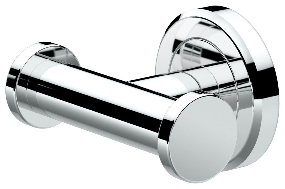 Latitude II Robe Hook, Chrome, Double