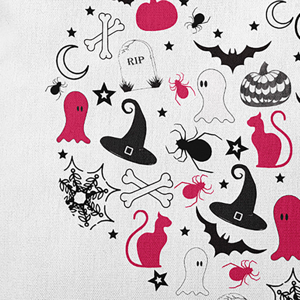 Halloween Heart Accent Pillow, Fuschia, 20"x20"