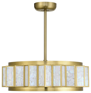 Gideon 4-Light LED Fan D'Lier, Warm Brass