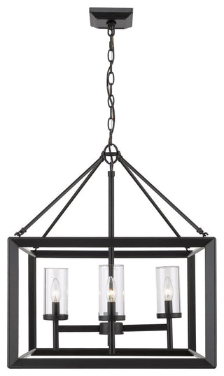 Golden Lighting 2073-4 Smyth 4 Light 21"W Taper Candle Style - Natural White