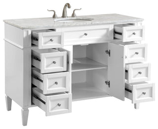 Elegant Lighting VF12548 Park Avenue 48" - White