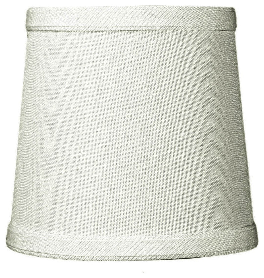 5"x6"x5" Parchment GoldLined Drum Lampshade, Light Oatmeal