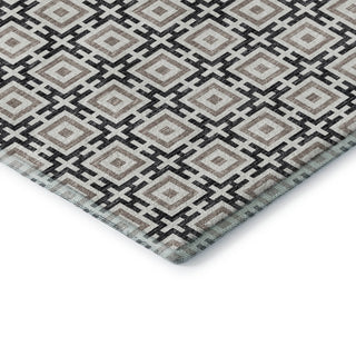 Addison Premium Washable Mayfield AMF139 Black 3' x 5' Rug