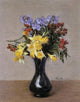 Henri FantinLatour Spring Flowers Premium Canvas Print