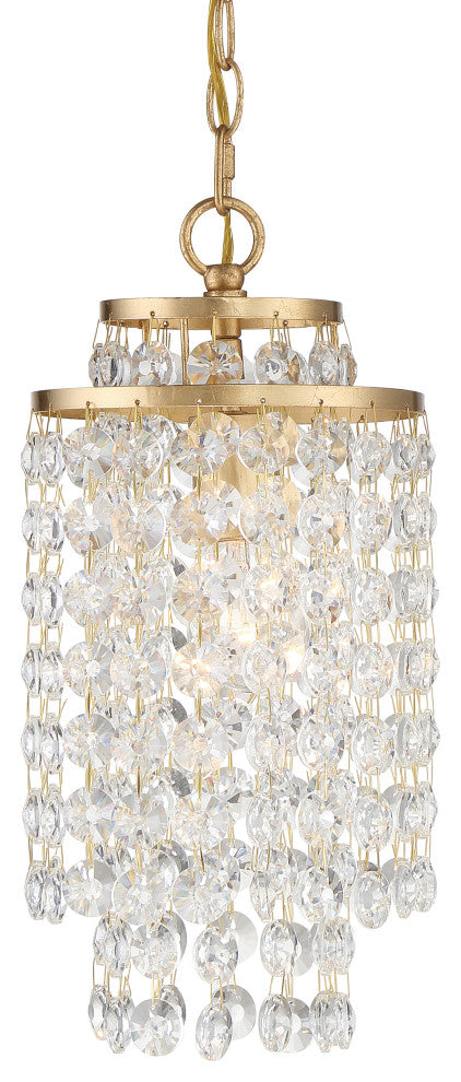 Gabrielle 1-Light Antique Gold Chandelier