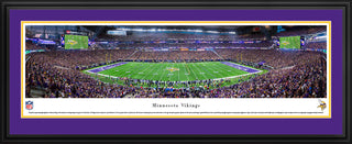 MN Vikings, 1st Game at US Bank Stadium, Deluxe Frame