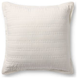 Loloi PLL0195 White 22'' x 22'' Cover WithDown