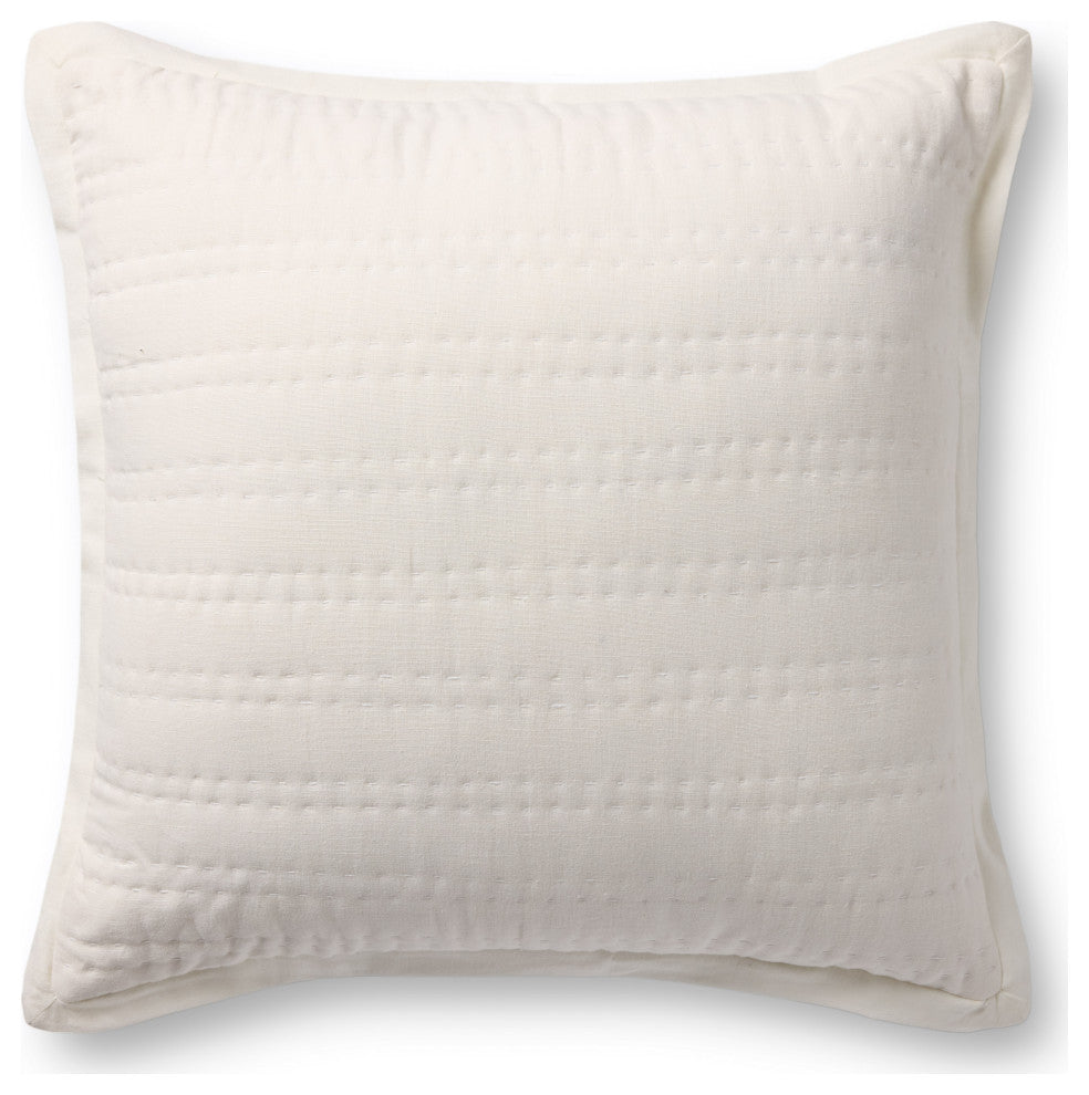 Loloi PLL0195 White 22'' x 22'' Cover WithDown