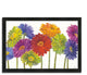 "Colorful Gerbera Daisies" By Carol Rowan, Framed Painting Print, Ready To Hang