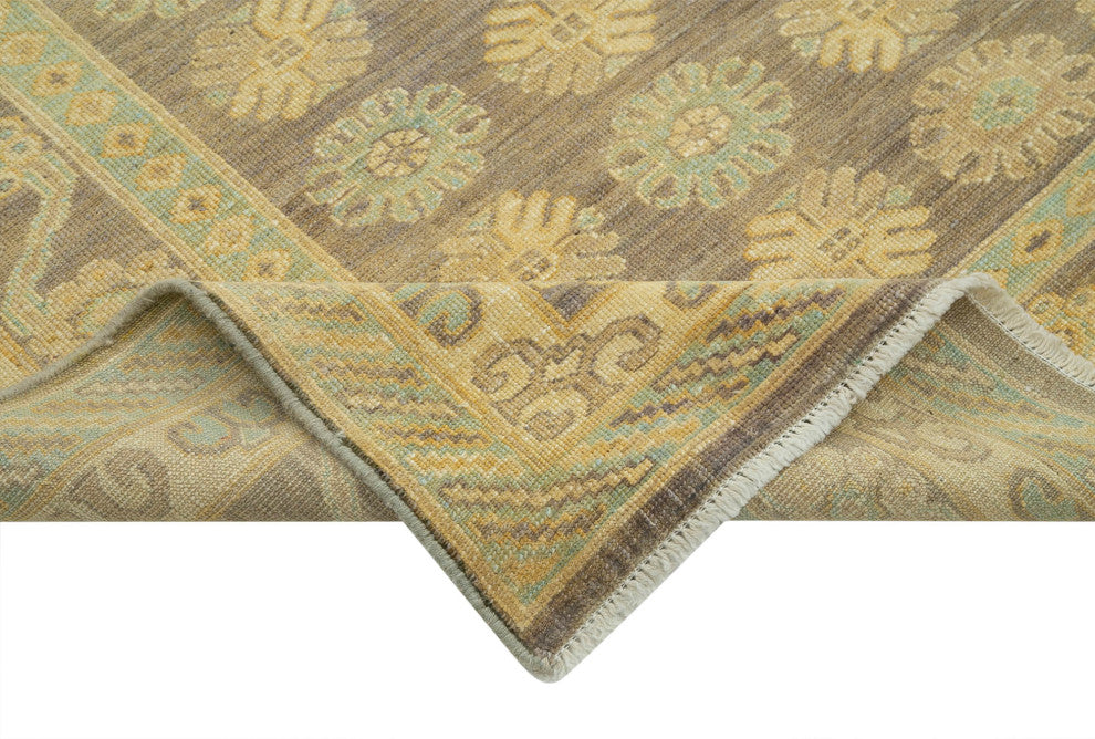 Rug N Carpet - Hand-Knotted Oriental 8' 10" x 11' 8" Unique Oushak Area Rug