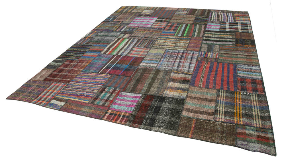 Rug N Carpet - Handmade Anatolian 10' 10'' x 13' 2'' Rustic Patchwork Kilim Rug