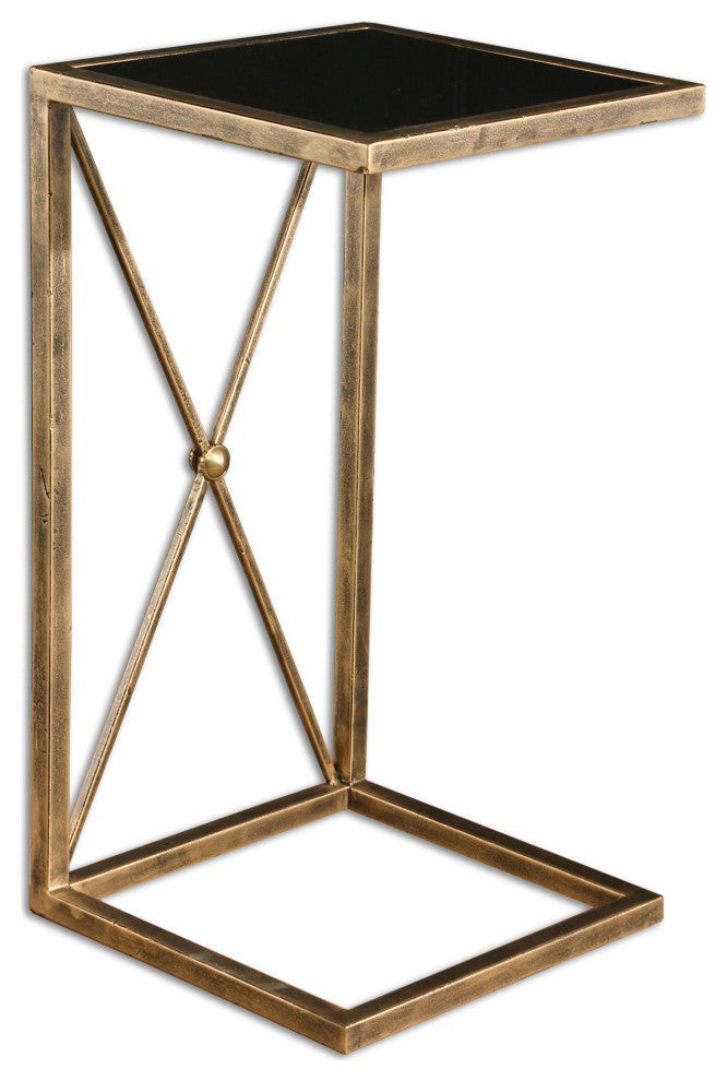 Uttermost Zafina Gold Side Table