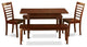 5 Pc Kitchen Table Set - Plus 2 Chairs For Dining Room And 2 Benches