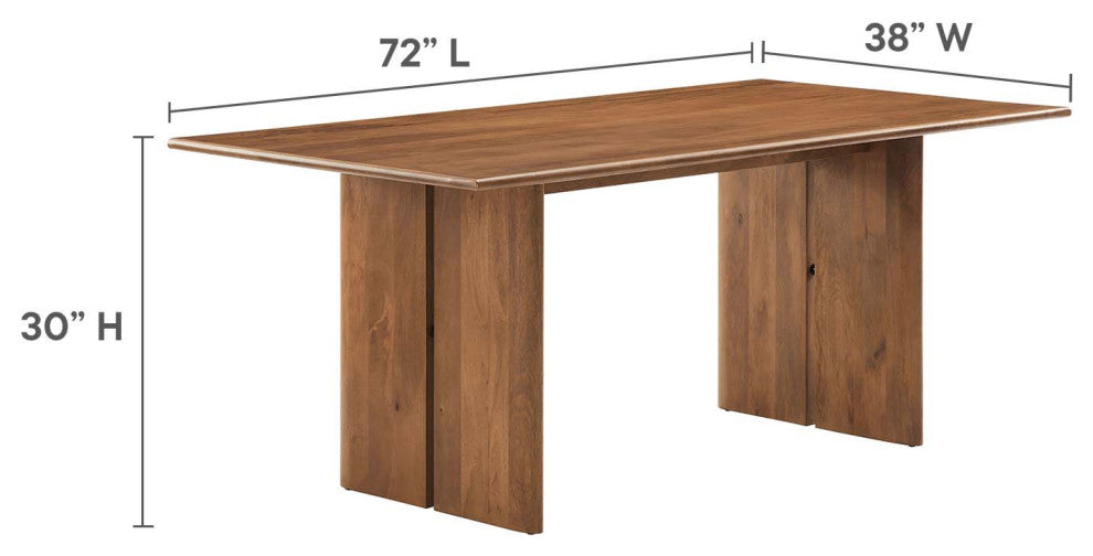 Amistad 70" Dining Table - Walnut