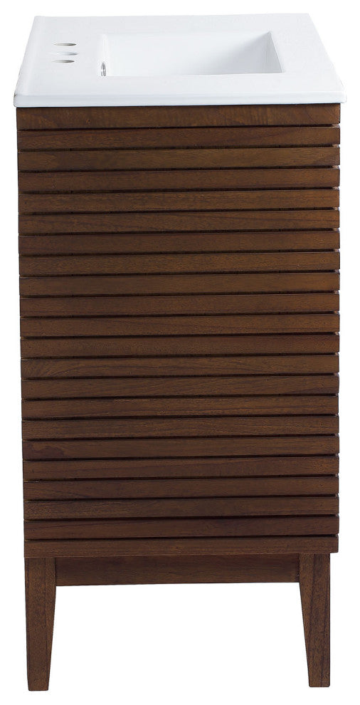 Ledger 36" Bathroom Vanity Walnut White -5115