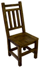 Barnwood Style Timber Peg Dining Room Chair with Double Top Rail, Set of 2, Woodland Smoke