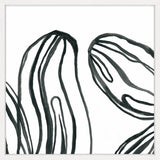 "Playful Lines" Framed Painting Print, 24"x24"