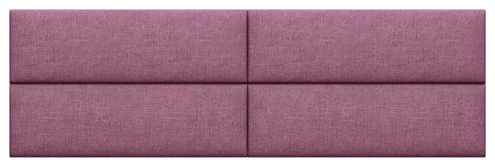 Jaxx Panelist Modern Padded Headboard, Set of 4 Panels, King, Plum
