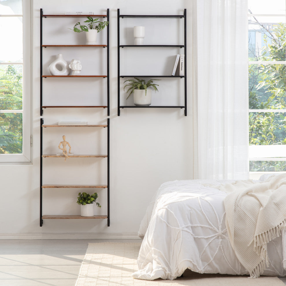 Phantom Wall Mounted Shelf, Natural/Black