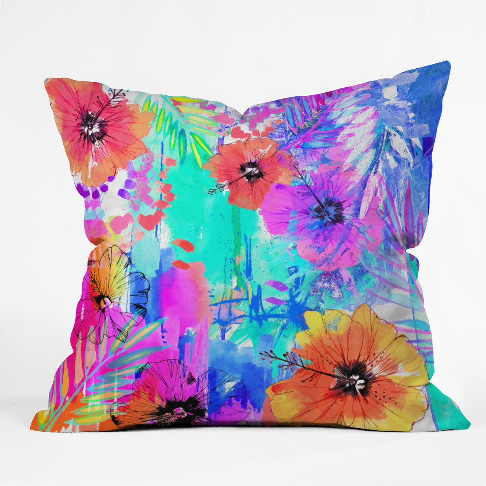 Holly Sharpe Hawaiian Heat Outdoor Throw Pillow