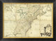"Amerique Septentrionale, 1756" Framed Canvas Giclee by John Mitchell, 34x25"