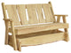 Live Edge Locust Timberland Glider Bench, Unfinished, 5 Foot