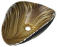 Amalfi Murano Glass Bathroom Sink, Shoreline