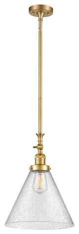 X-Large Cone 1 Light Mini Pendant, Satin Gold, Seedy