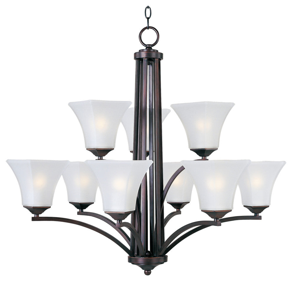 Maxim 20096FT Aurora 9 Light 32"W Chandelier - Oil Rubbed Bronze