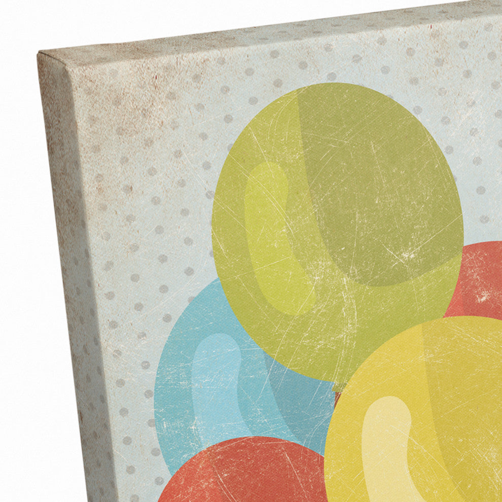 Balloons Gift From Above 11x14 Canvas Wall Art
