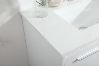 Rabi Single Bathroom Vanity, White, 30"