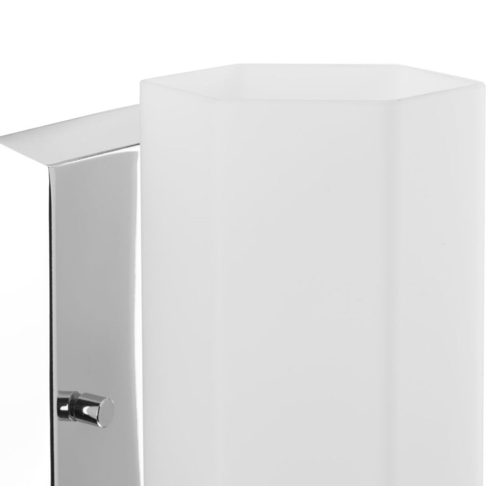 Estrada Collection 1-Light Contemporary Bath and Vanity Light, Polished Chrome