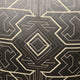 Plutus Daria Moss Silver Geometric Luxury Throw Pillow, 18"x18"