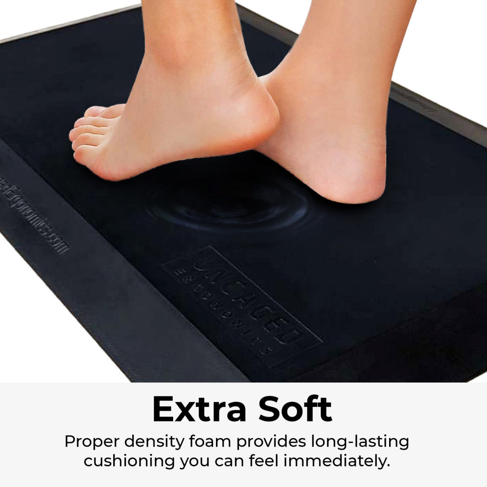 Thick Cushioned Anti-Fatigue Floor Mat For Office Standing Desk Kitchen Garage