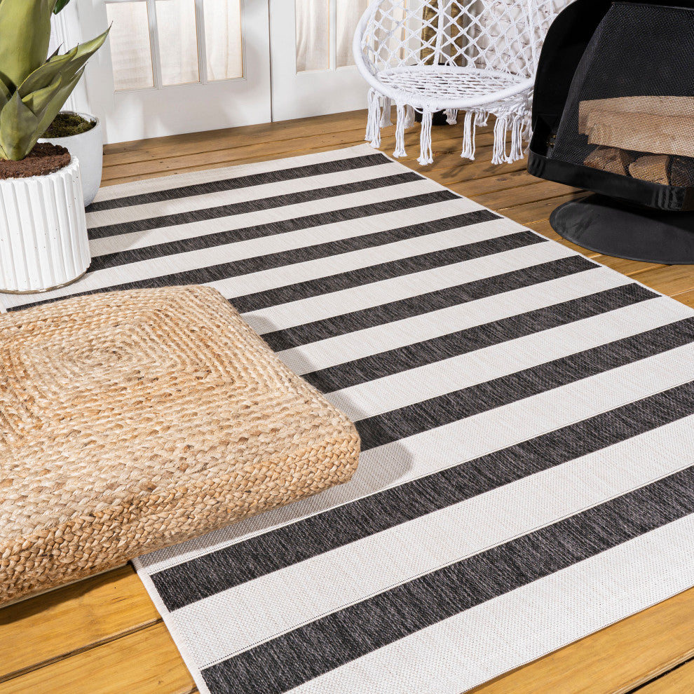 Aveiro Wide Stripe Indoor/Outdoor Area Rug