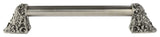 Acanthus Appliance Pull, Brilliant Pewter, 12", Plain