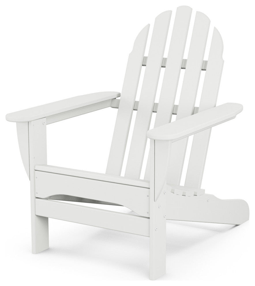 Polywood Classic Adirondack Chair, White