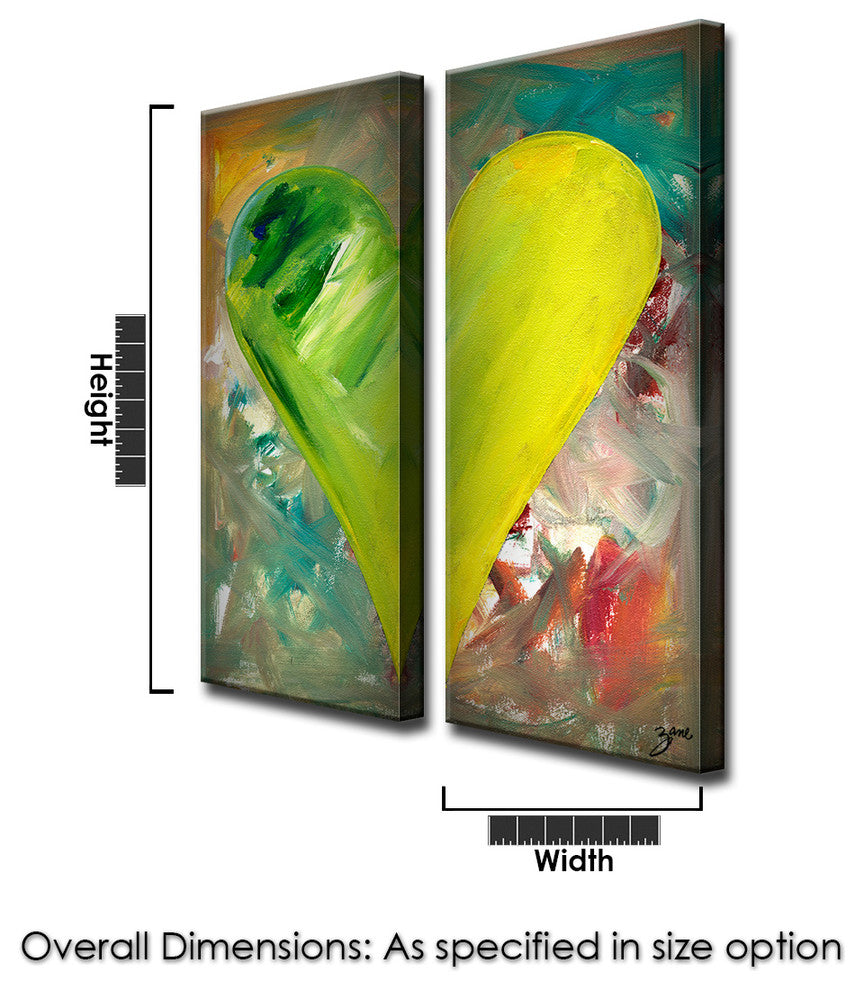 Heartwork "Jaden" 2-Piece Canvas Art Set, 30"x12"