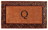 Prestige Bronze Monogram Doormat 18"x30", Letter Q