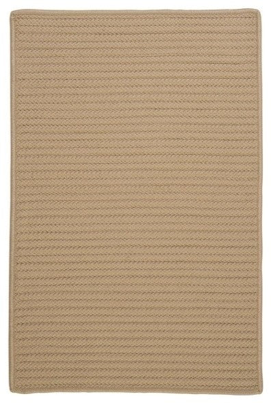 Simply Home Solid H330 Cuban Sand Indoor/Outdoor Area Rug, Rectangular 5'x8'