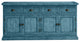 80" Rustic Sideboard Buffet, Smokey Blue