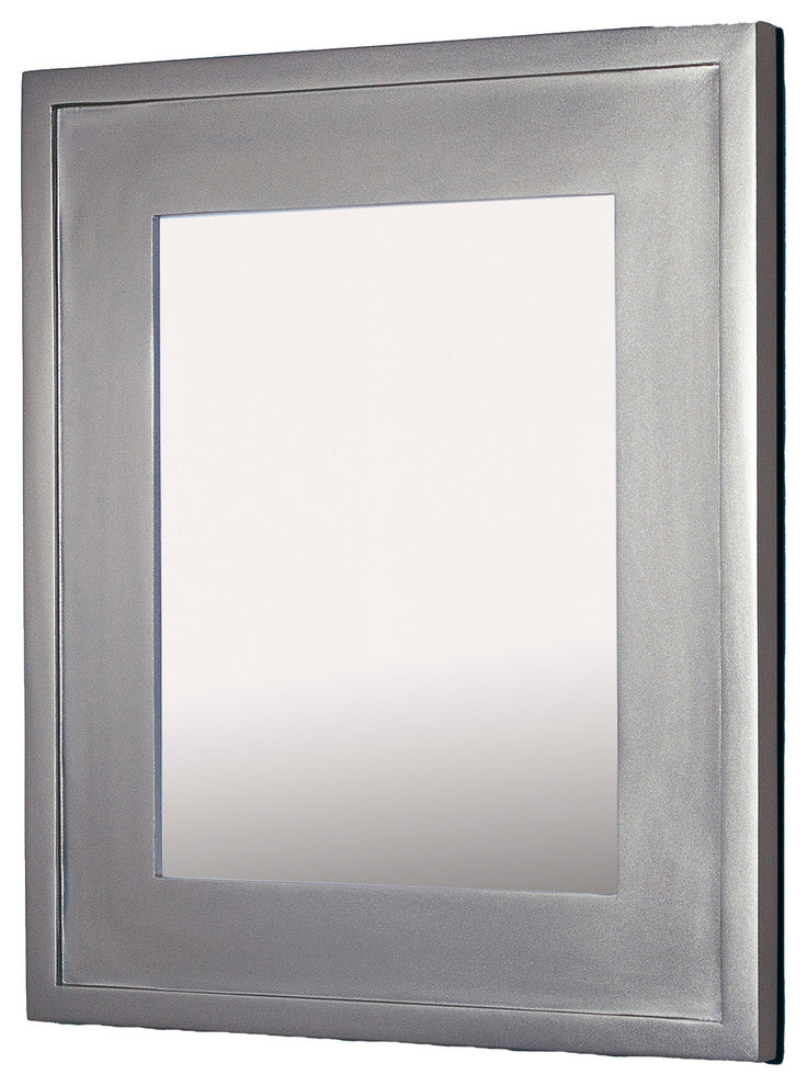 14"x18" Fox Hollow Furnishings Mirrored Medicine Cabinet, Silver