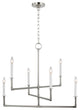 Generation Lighting, CC1346PN, Medium Chandelier, Polished Nickel