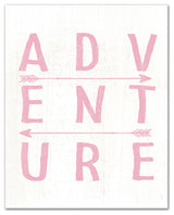 Adventure Arrows Pink 16x20 Canvas Wall Art