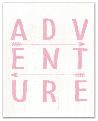 Adventure Arrows Pink 16x20 Canvas Wall Art
