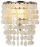 Modern White Natural Shell LED Wall Lamp For Bedroom, Cafe